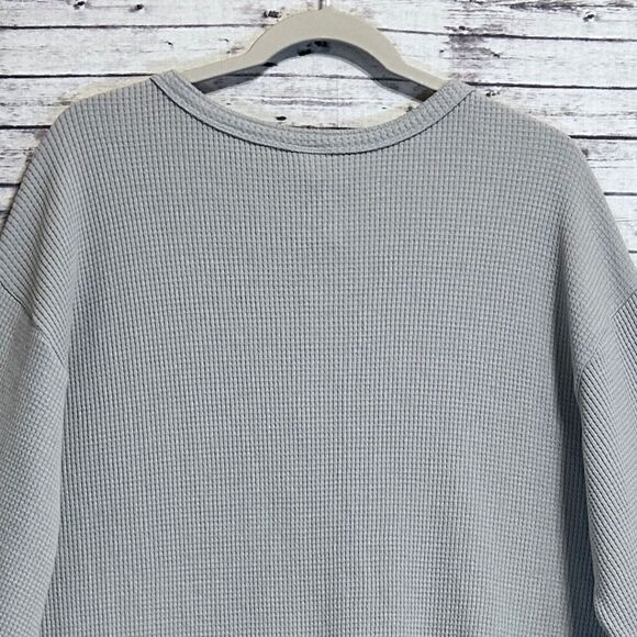 Pink Victoria’s Secret Oversized Long Sleeve Logo Thermal Shirt - Picture 6 of 11